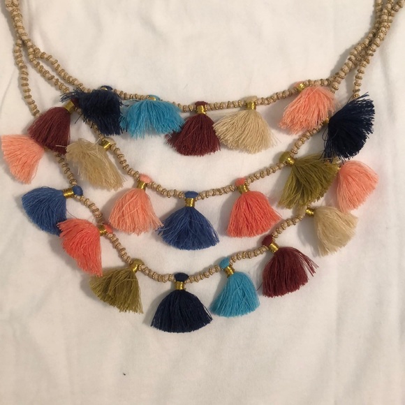 NWOT Sara Campbell Tassel Necklace - Picture 2 of 4